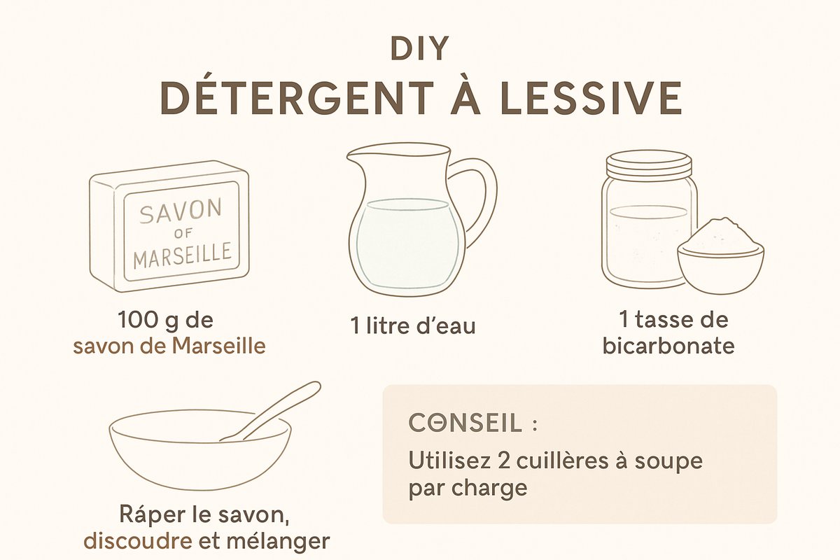 infographie lessive DIY